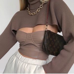 Zara knit arm warmer sweater